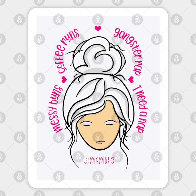 #MomLife - Mom Skills! Dark Version - Trendy Mom Life Sticker by Graphics Gurl